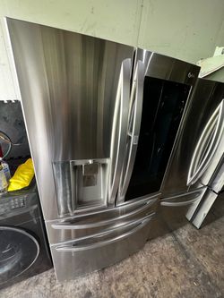 Lg four door instaview standard size refrigerator