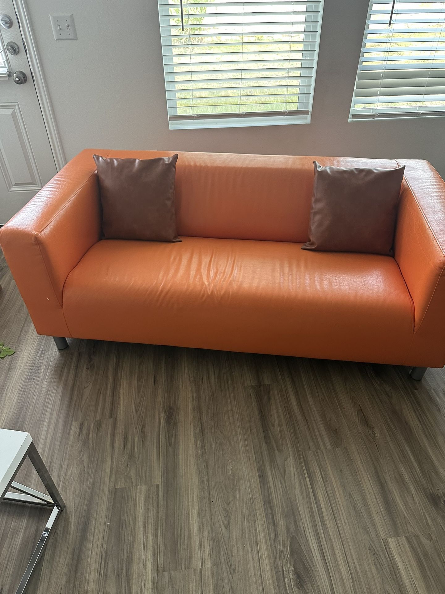 Orange Colored Couch