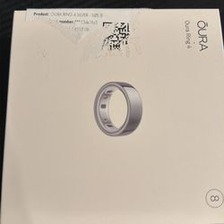 Oura Ring 4 size 8 silver