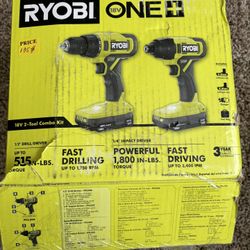 Kit 2 Tool Drill And Impact Driver With Charger And 2 Batteries 