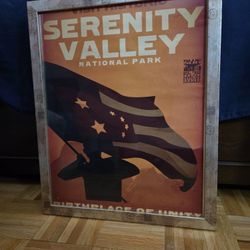 Extremely Rare Firefly Travel Posters Set With Frames 