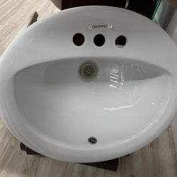 Drop-in Ceramic Bathroom Sink