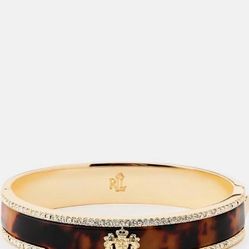 Lauren Ralph Lauren - Tortoiseshell Crest Bracelet - Womens - Brown - One Size