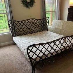 Gorgeous King Metal Bed $250 OBO