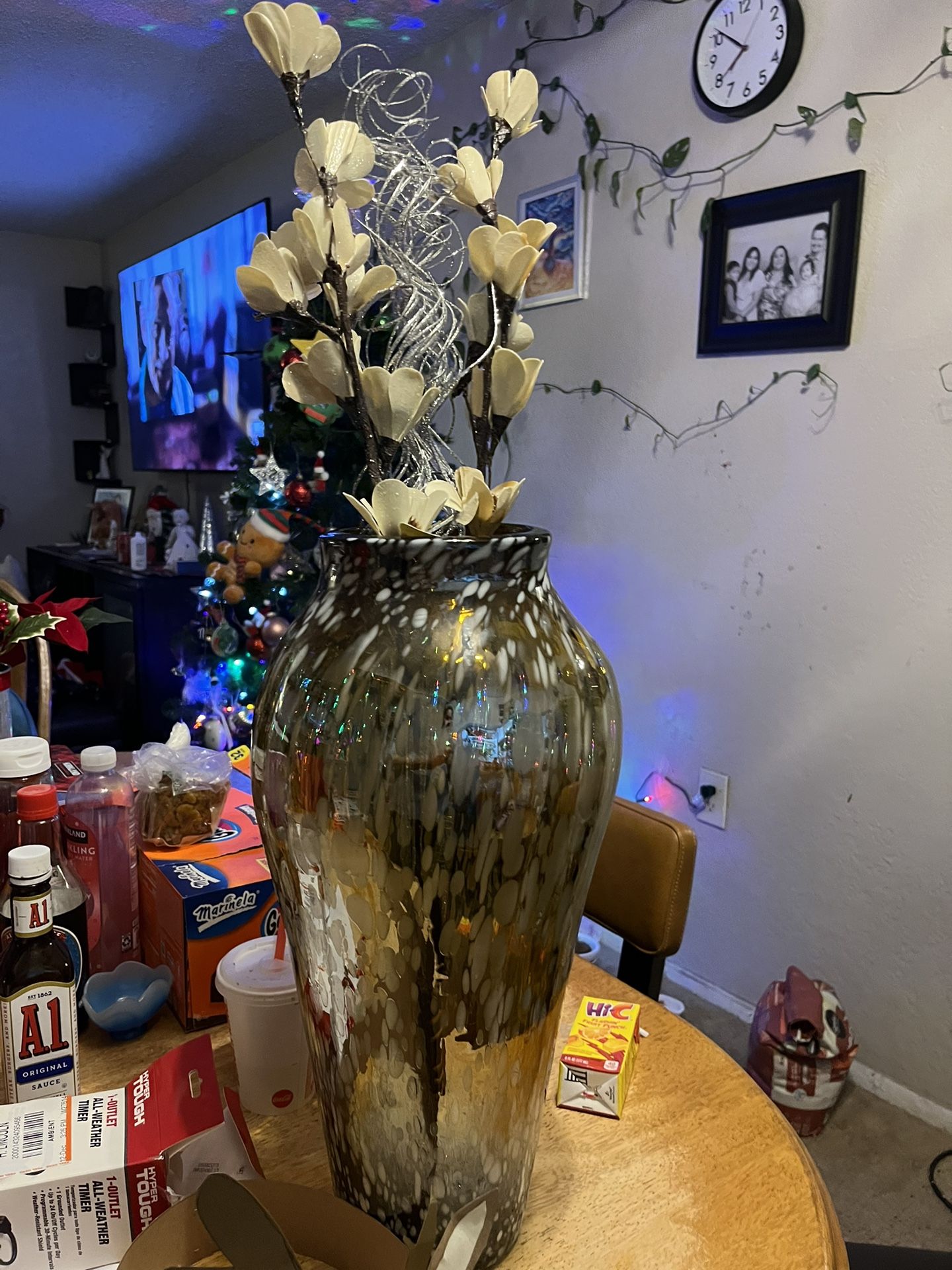 Vase And Fake Flowers