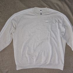 adidas Women's Essentials 3-Stripes Oversized Fleece Sweatshirt L-XL