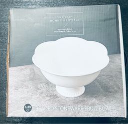 Everyday Home Essential fruit Bowl White New