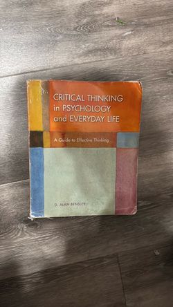 Critical Thinking in Psychology and Everyday Life