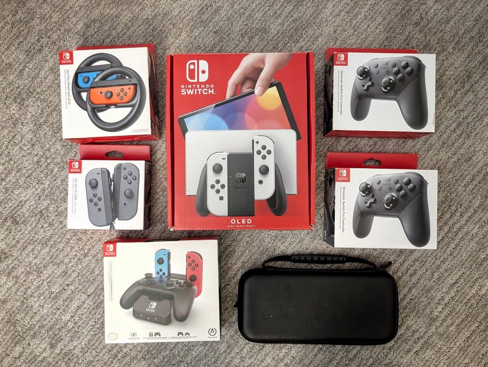 Nintendo Switch OLED with Lots Of Accessories: