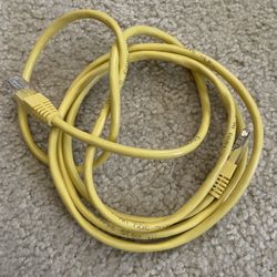 6 Ft. CAT5E Yellow Patch Cable Cords Ethernet UTP 24 AWG