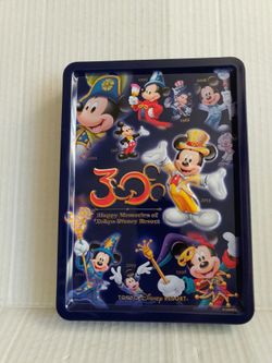 Tokyo Disney Resort 30Th Anniversary 8.5"x6.5" Tin Empty Metal Box Collectible