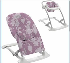 Graco® Jumpstart 4-in-1 Adjustable Infant Activity Bouncer & Jumper Versatile Baby Swing Floor Seat and Kids Chair with Snack Tray Lilac Mod