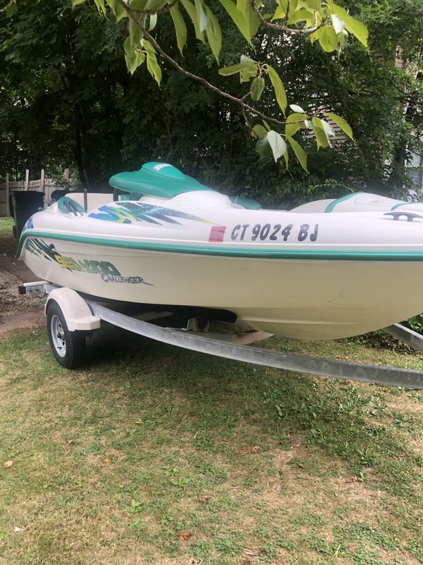 2000 seadoo challenger jetboat with trailer