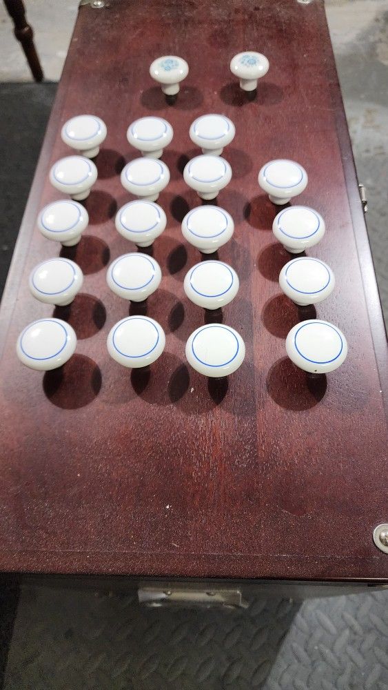 Antique Porcelain Cabinet / Drawer Pulls ,nice 22 Total