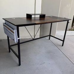 New In Box 56x24x30 Inch Tall Office Computer Desk Table With Removable Monitor Stand Tier Furniture