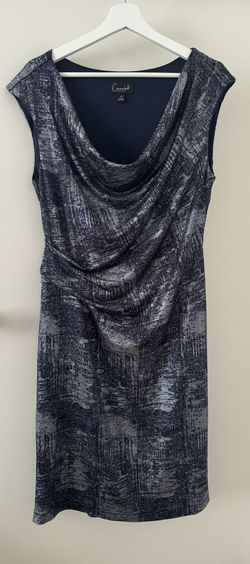 Connected Apparel Dress Grey Size 14