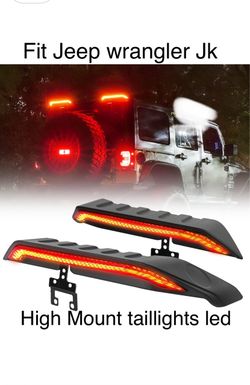 High Mount taillights fit Jeep wrangler 2007 Thru 2018