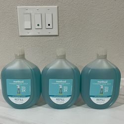 Brand New 3 Pack Method Foaming Hand Soap, Refill, Waterfall, 28 Ounce Each  ($15 For All, Price Firm) 