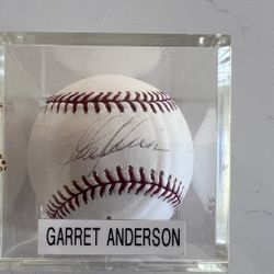 Authentic Garrett Anderson Signed Angels Baseball