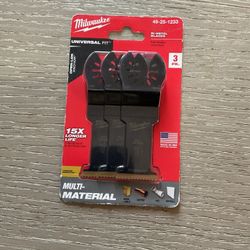 Milwaukee Multi Tool Blades New 3 Pack