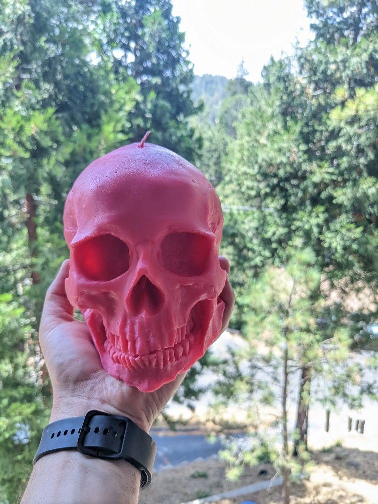 Life Sized Skull Candle *Halloween*