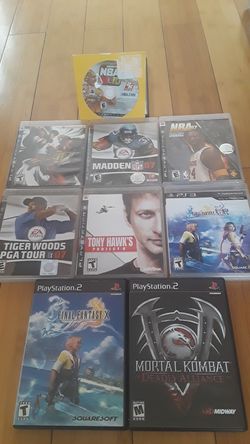 2 ps2 games and 7 ps3 games for $30