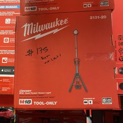 Milwaukee M18 18-Volt Lithium-Ion Cordless Rocket Dual Power Tower Light (Tool-Only)