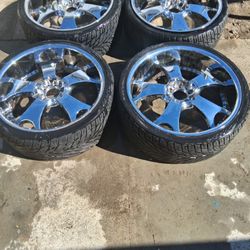24 Inch Chrome Rims (FULL SET) 