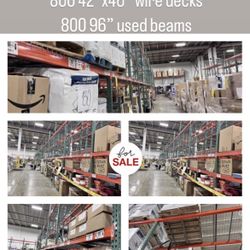 Used Pallet Racks Uprights Wire Decks Beams Forklifts 
