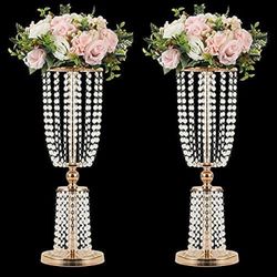 Elegant Crystal Wedding Centerpieces – Set of 2