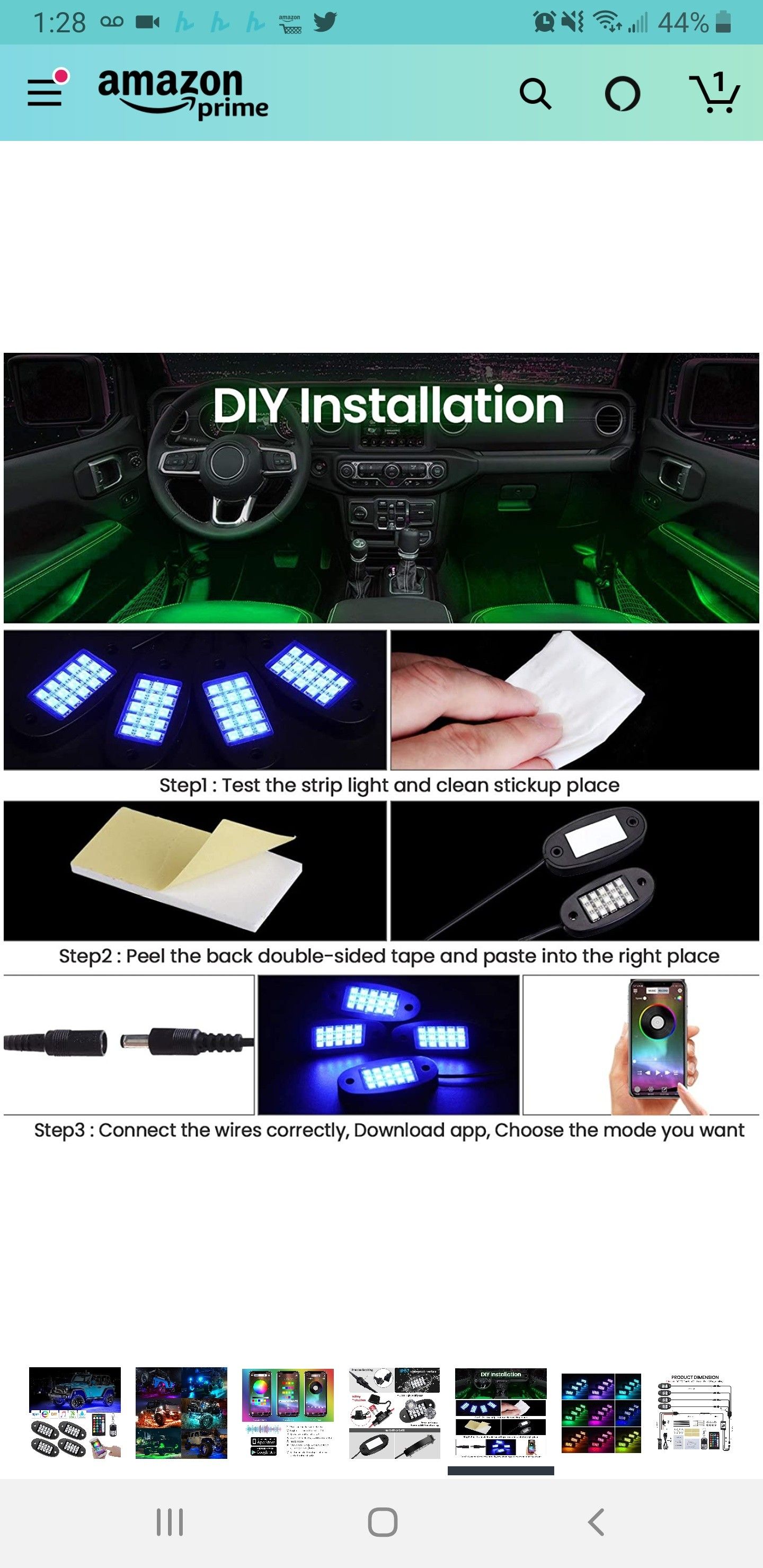 New in sealed box, RGB LED Rock Lights, 90 LEDs Multicolor Neon Underglow Waterproof Music Lighting Kit with APP & RF Control