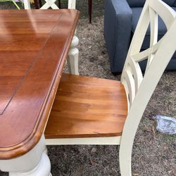 Dining Table With Five Chairs