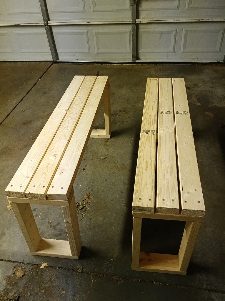 Benches Big Sold Wood 2 For 100