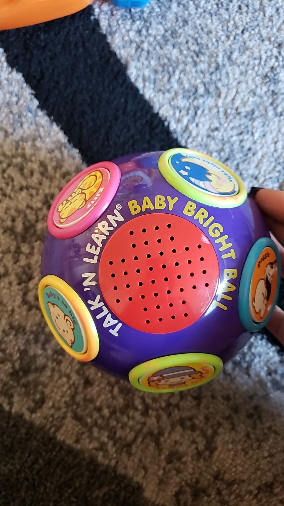 Baby talking ball toy