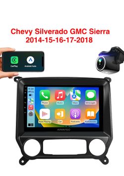 Wireless CarPlay Android auto Screen Car 10”Silverado GMC Sierra 2014-15-16-17-2018 🔥$138🔥PRICE WITHOUT INSTALLATION
