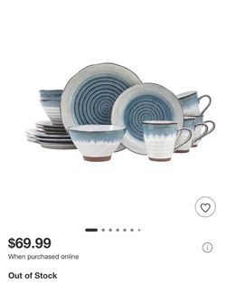 Sango Talia Dusk 16pc Stoneware Dinnerware Set - Brand New in Box