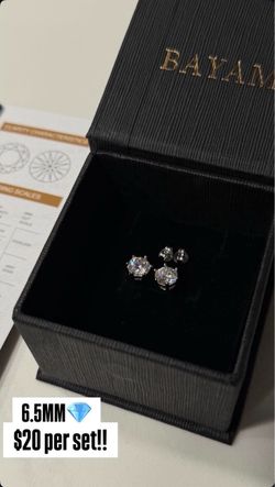 Moissanite earrings