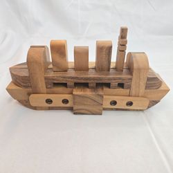 Kubiya Games 3D Wooden Ship Puzzle