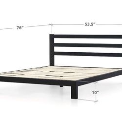 Full size Bed frame and Mattress (Price Negotiable)