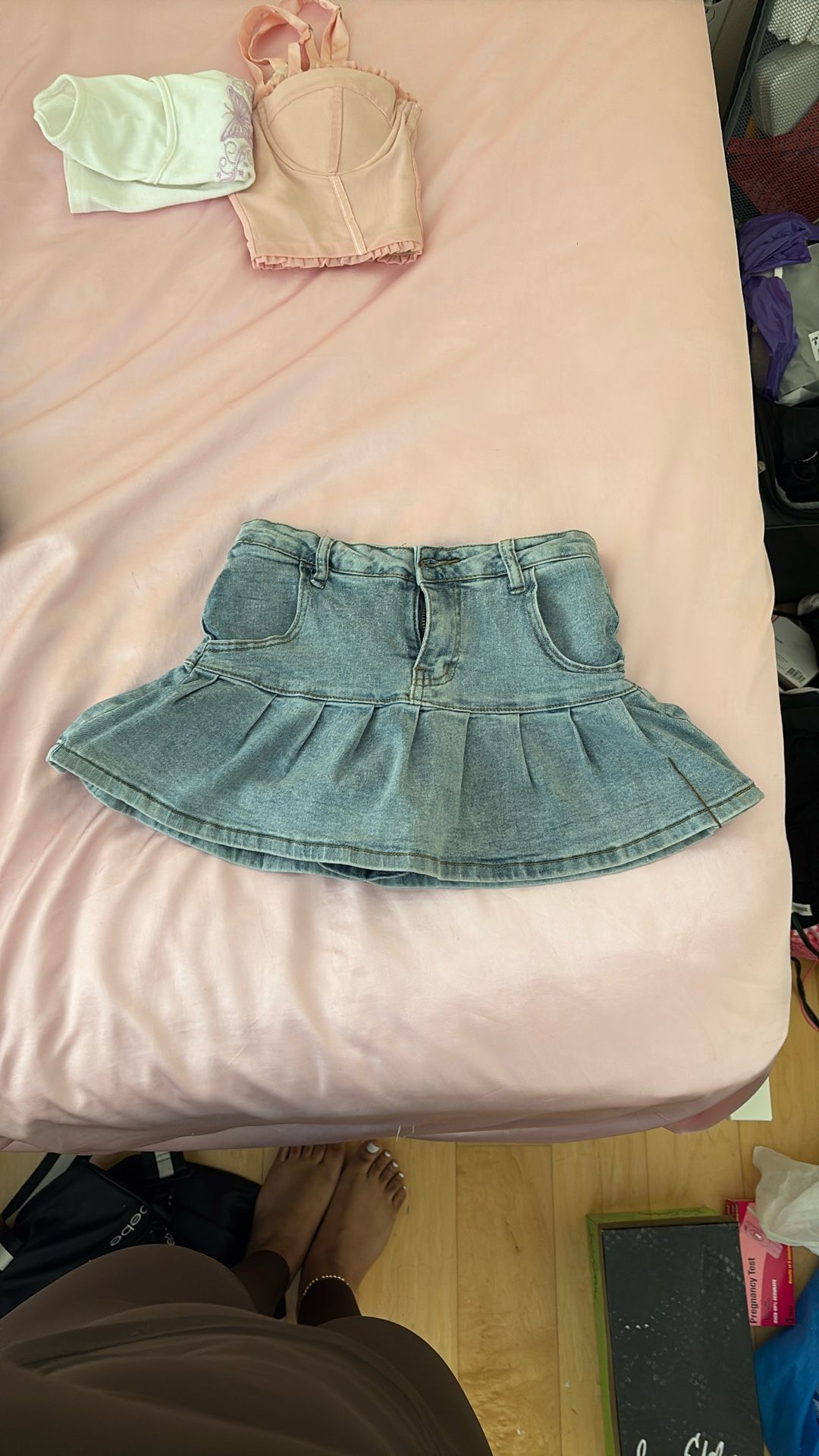 Denim Mini Skirt