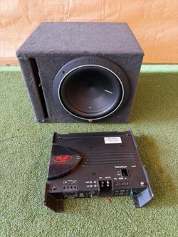 Rockford Fosgate subwoofer and amp