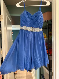 Bright blue homecoming dress