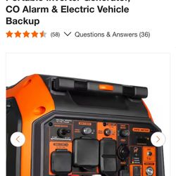 WEN 6800-Watt Dual Fuel 120VI 24OV Electric Start Gas-