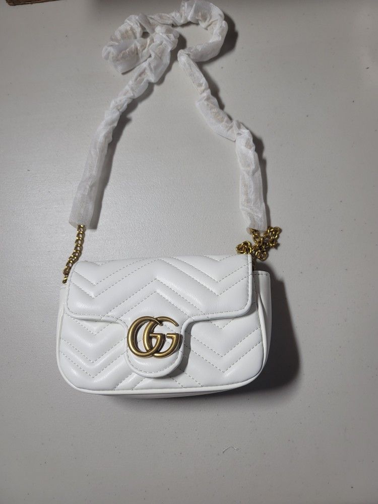 Mini White Crossbody Bag 