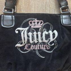 Juicy Couture Mcbling Velour Shoulder Bag Purse⚜️