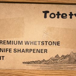 Totety Premium Whetstone Knife Sharpener Kit.