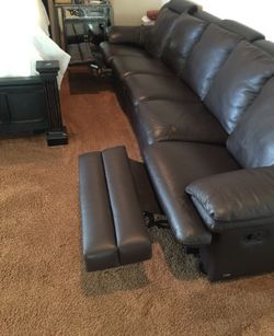 Genuine leather couch