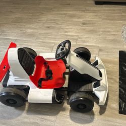 Kids Go Kart.   Black, White,and Red 