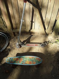 Scooter and skate board