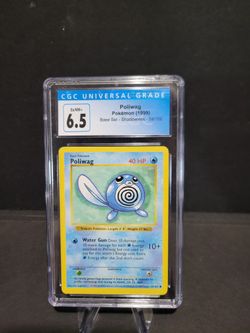 Poliwag Base Set Shadowless #59 CGC 6.5